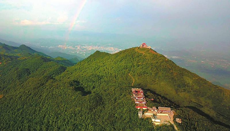 華鎣生態(tài)修復(fù)讓礦山披新綠